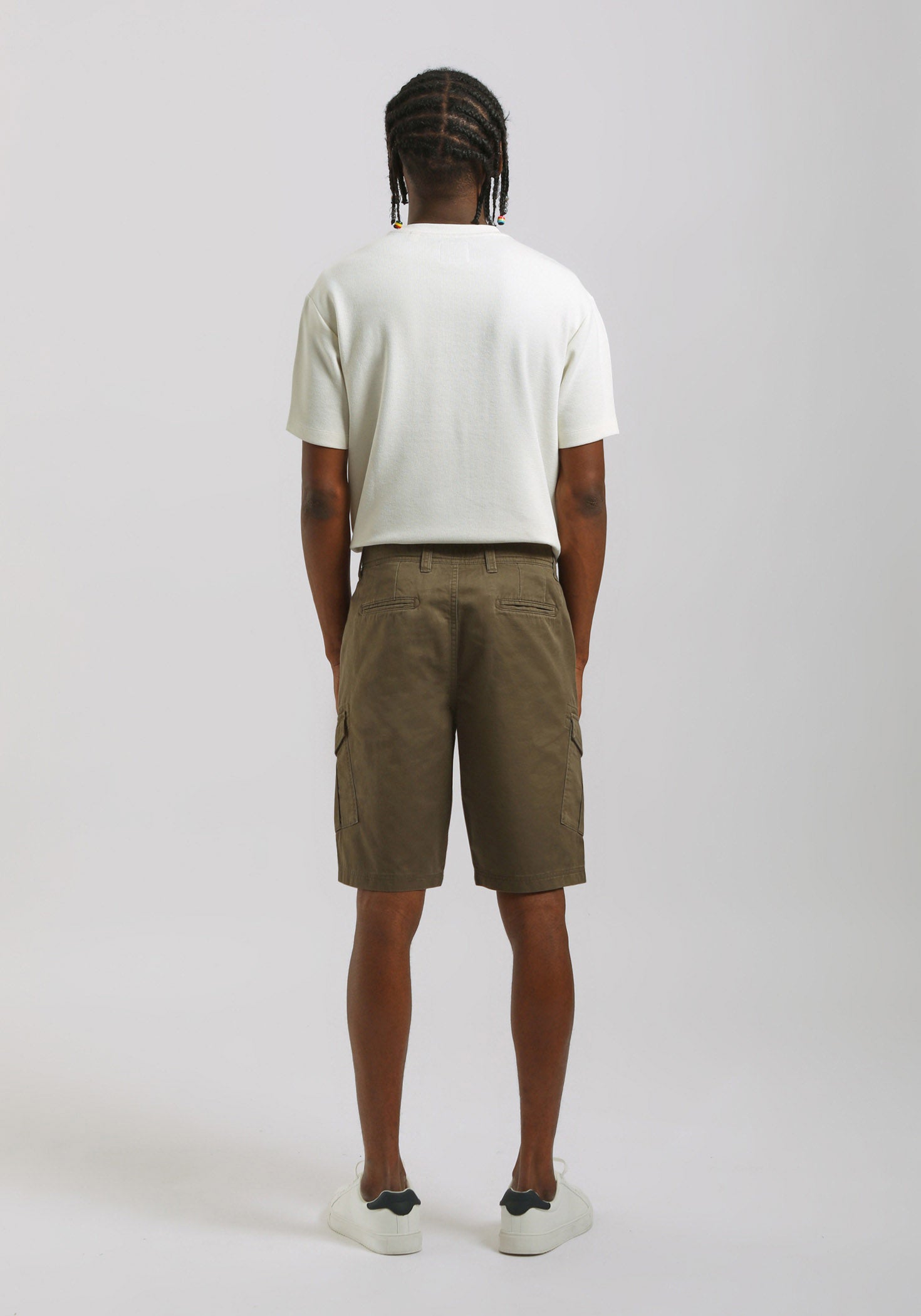 Bermuda cargo 100% cotone|Colore:Militare