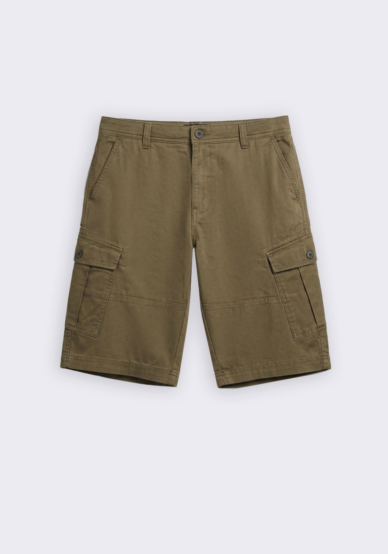 Bermuda cargo 100% cotone|Colore:Militare