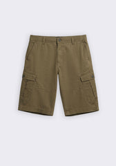Bermuda cargo 100% cotone|Colore:Militare