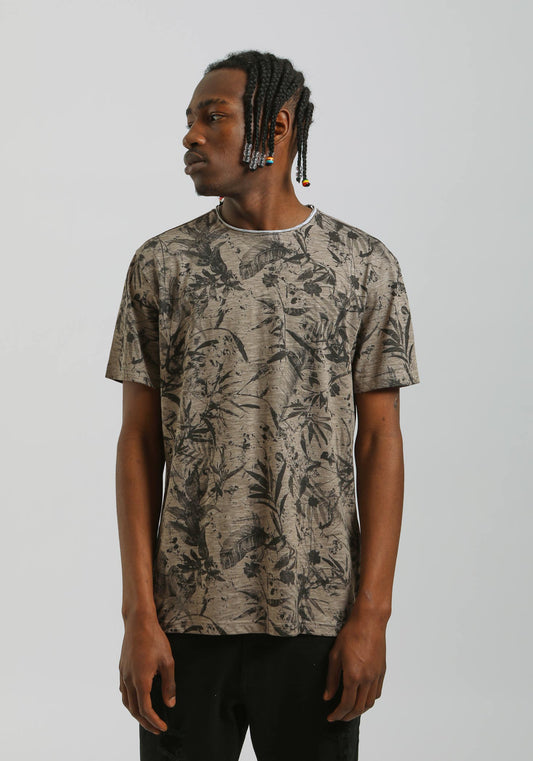 T-shirt fantasia 100% cotone|Colore:Sabbia