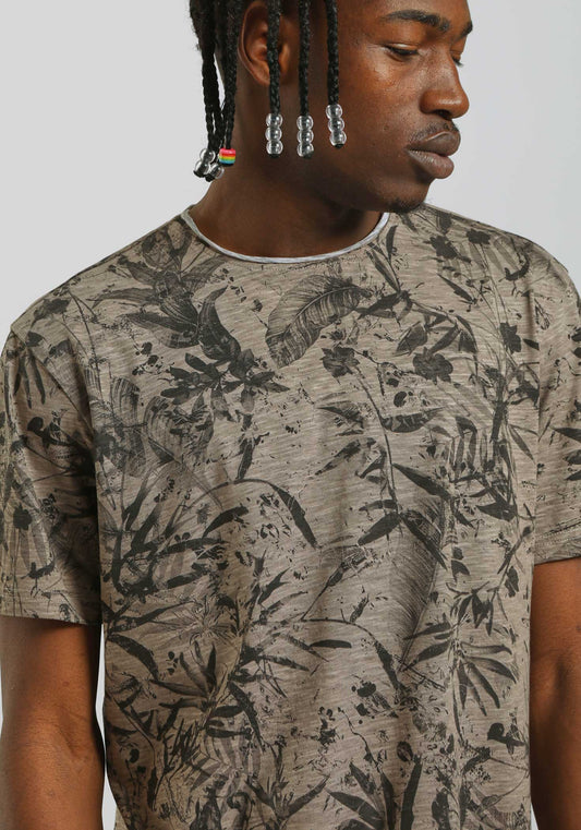 T-shirt fantasia 100% cotone|Colore:Sabbia