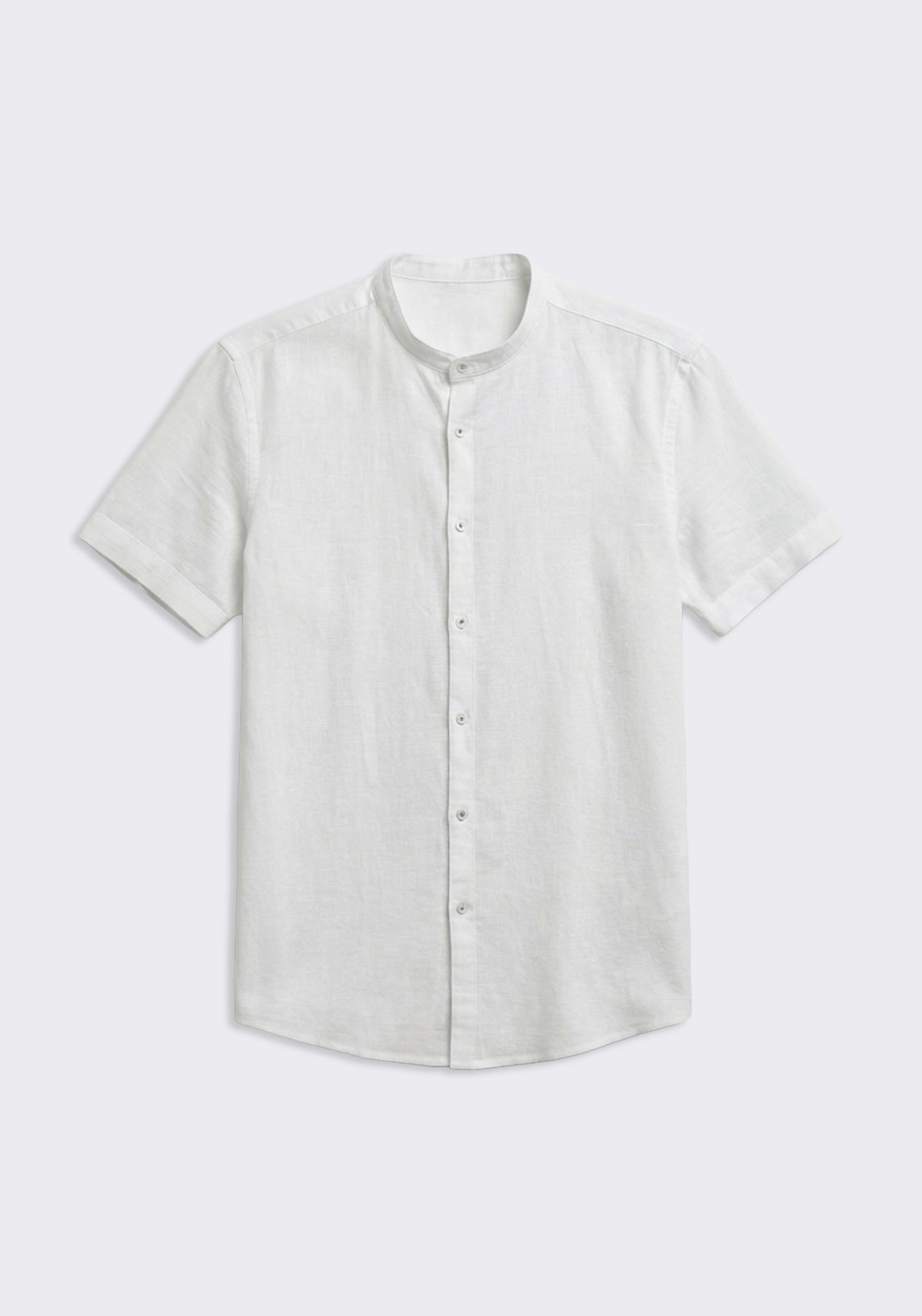 Camicia mezza manica misto lino|Colore:Bianco