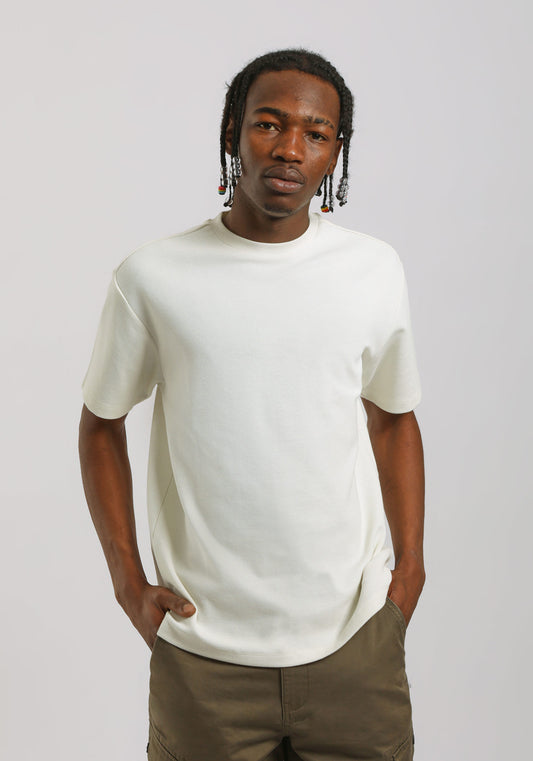 T-shirt strutturata|Colore:Off white