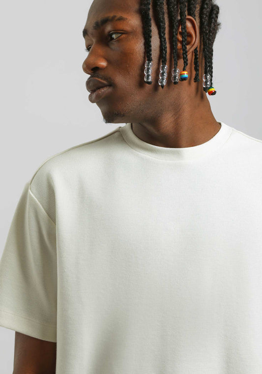 T-shirt strutturata|Colore:Off white