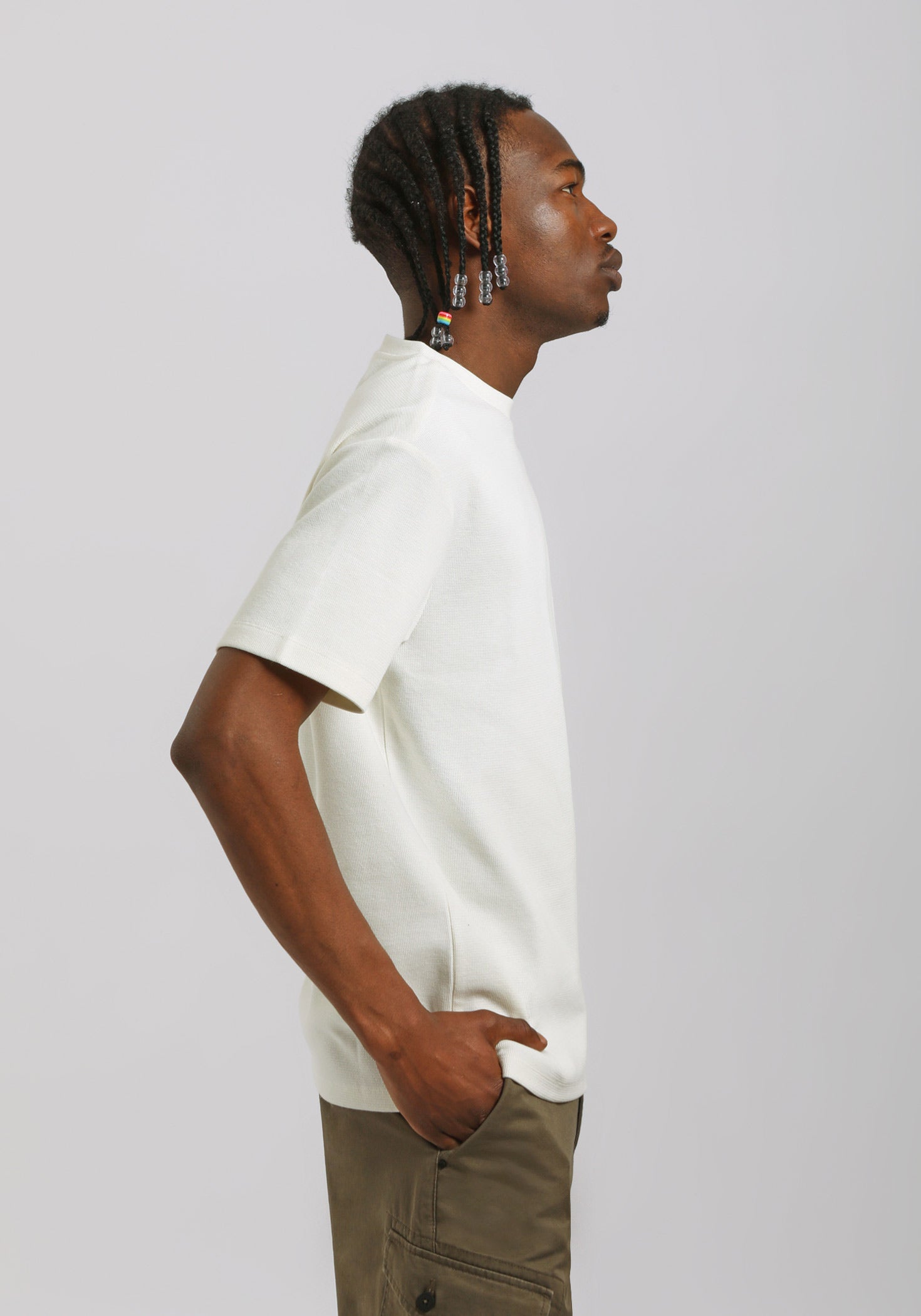 T-shirt strutturata|Colore:Off white