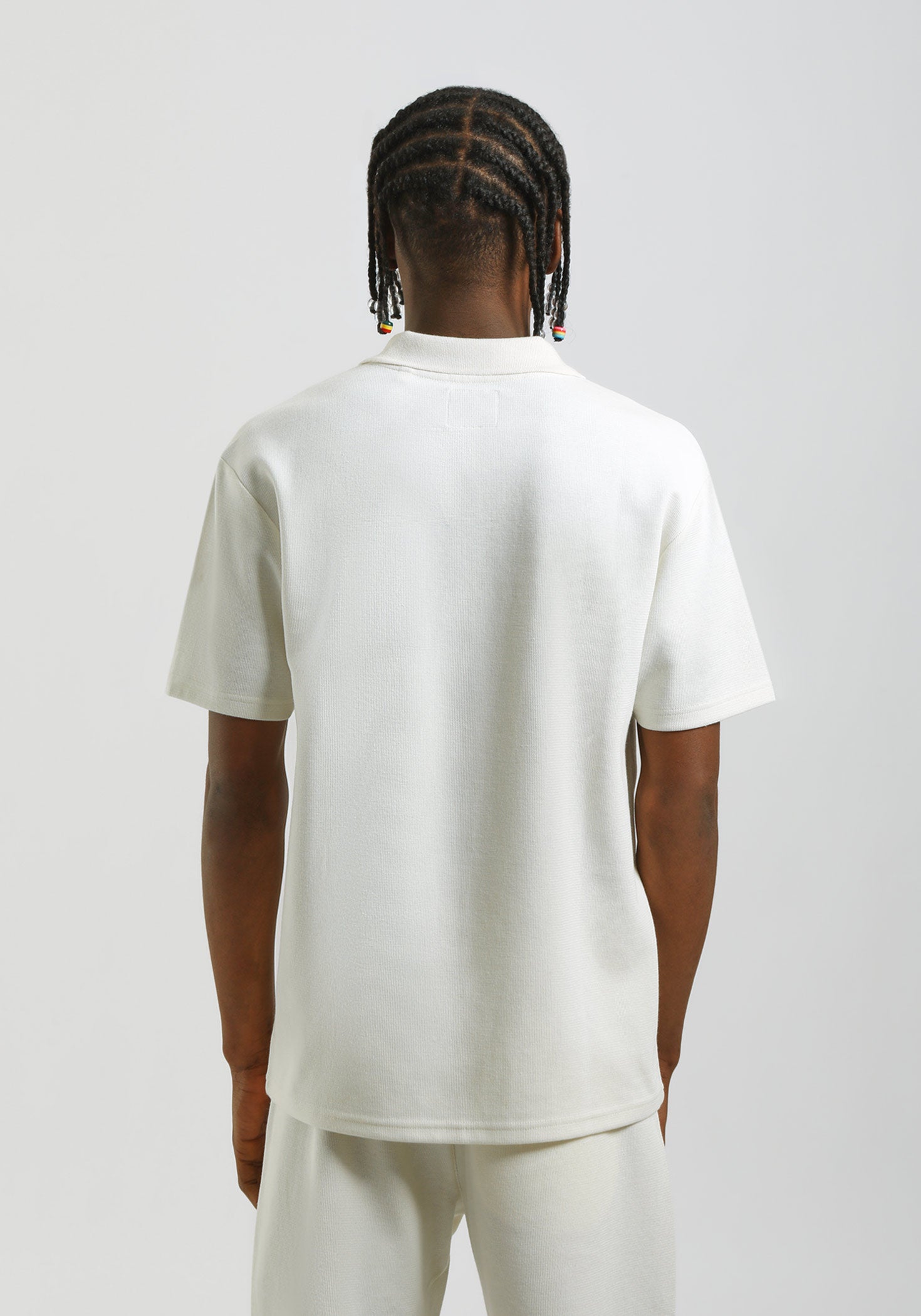 Polo strutturata|Colore:Off white
