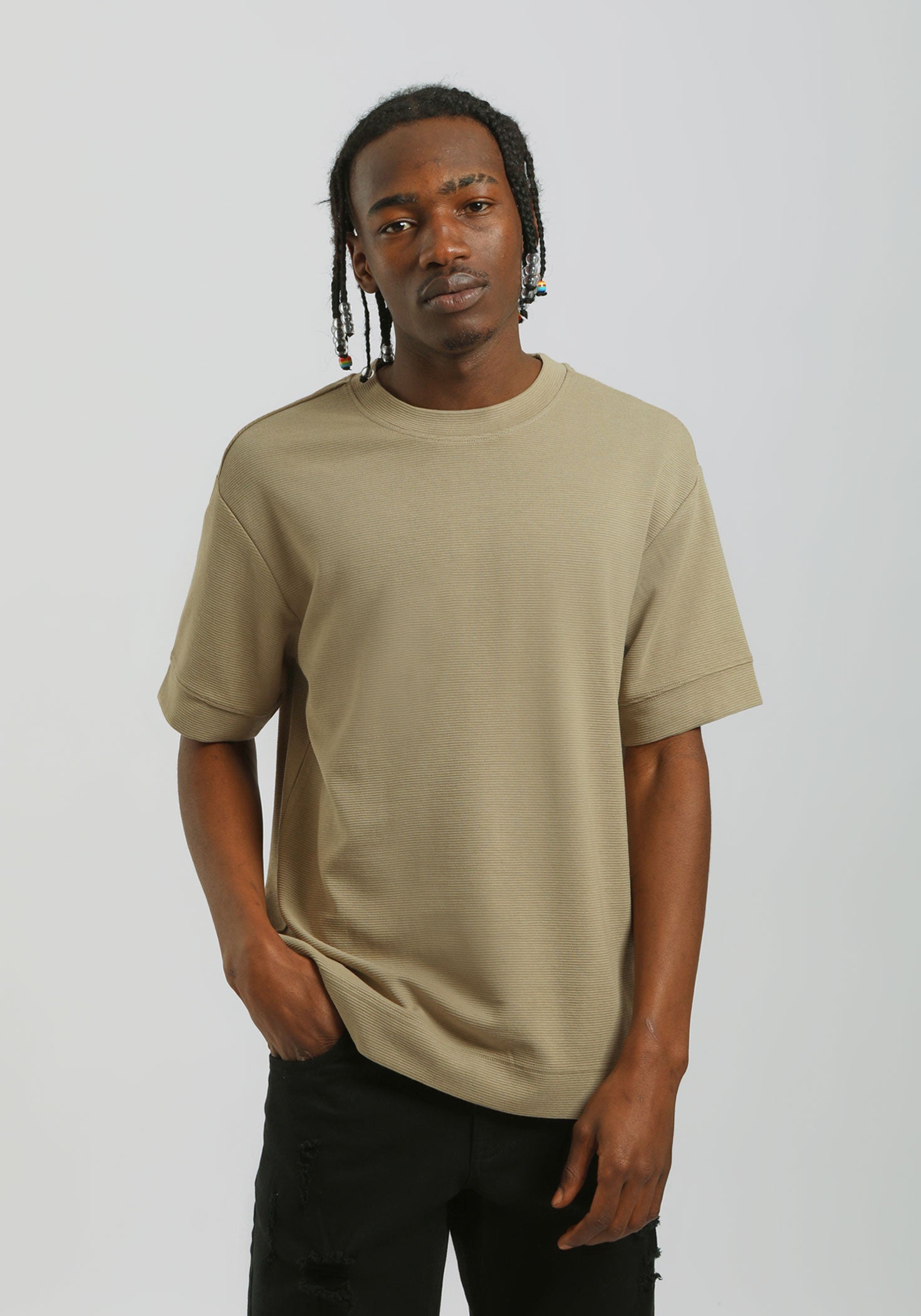 T-shirt strutturata|Colore:Corda