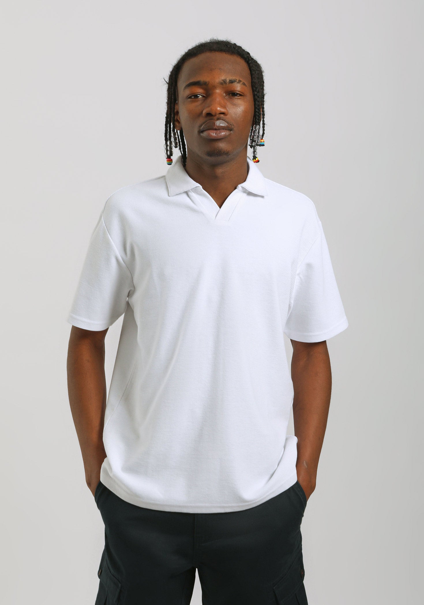 Polo strutturata|Colore:Bianco