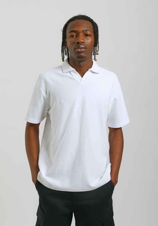 Polo strutturata|Colore:Bianco