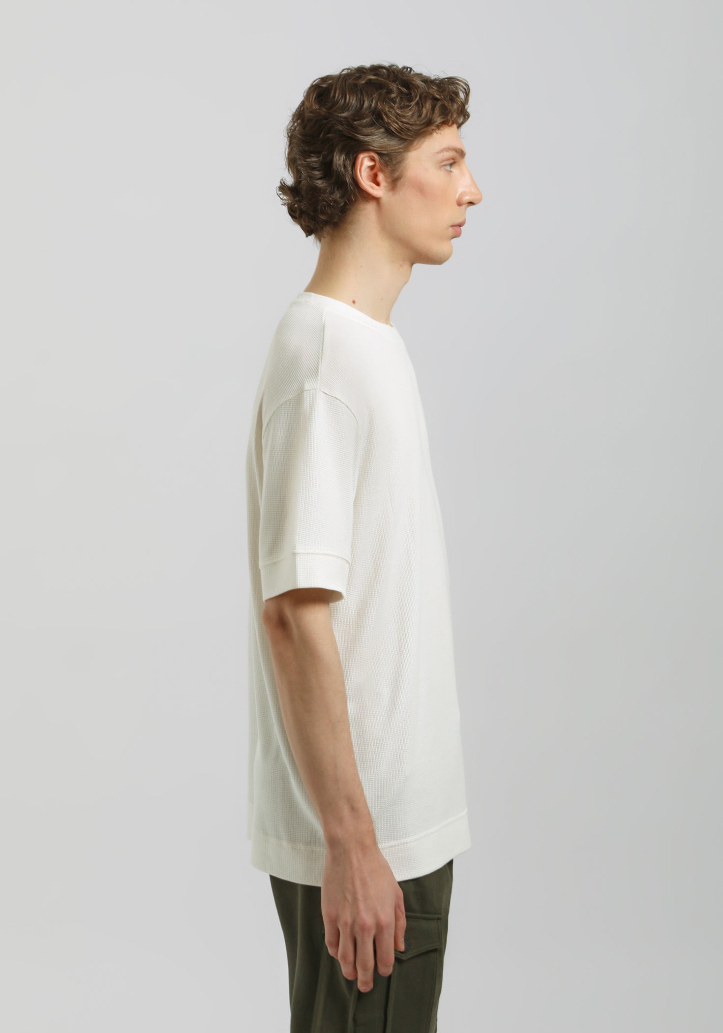 T-shirt strutturata|Colore:Off white