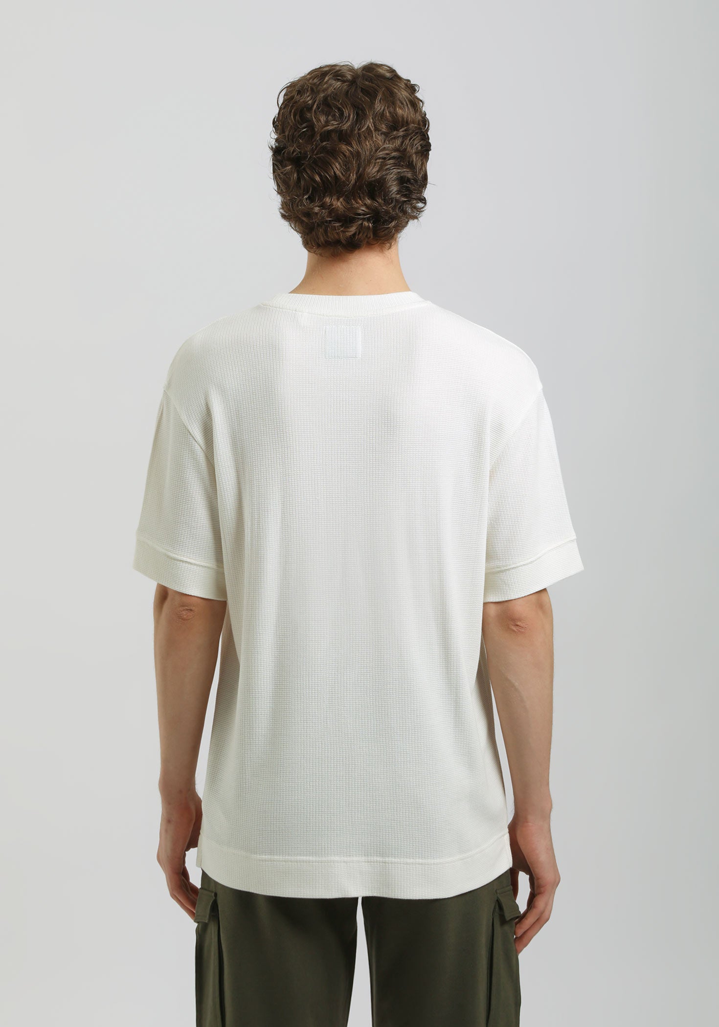 T-shirt strutturata|Colore:Off white
