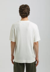 T-shirt strutturata|Colore:Off white