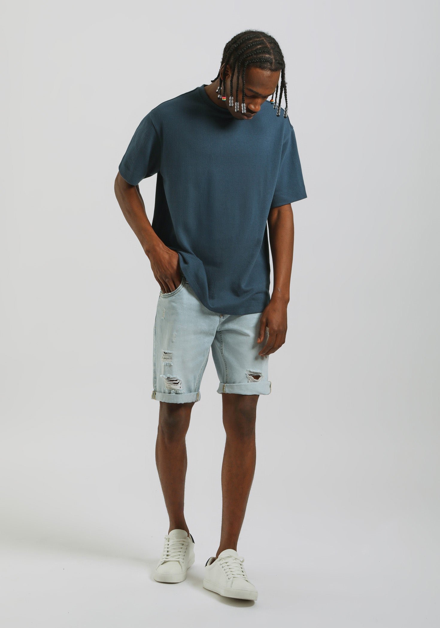 Bermuda di jeans regular fit|Colore:Jeans