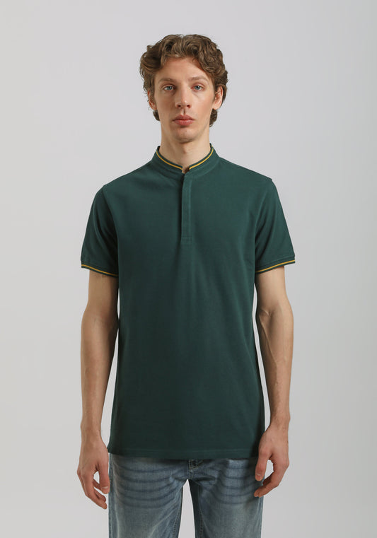 Polo coreana 100% cotone|Colore:Petrolio