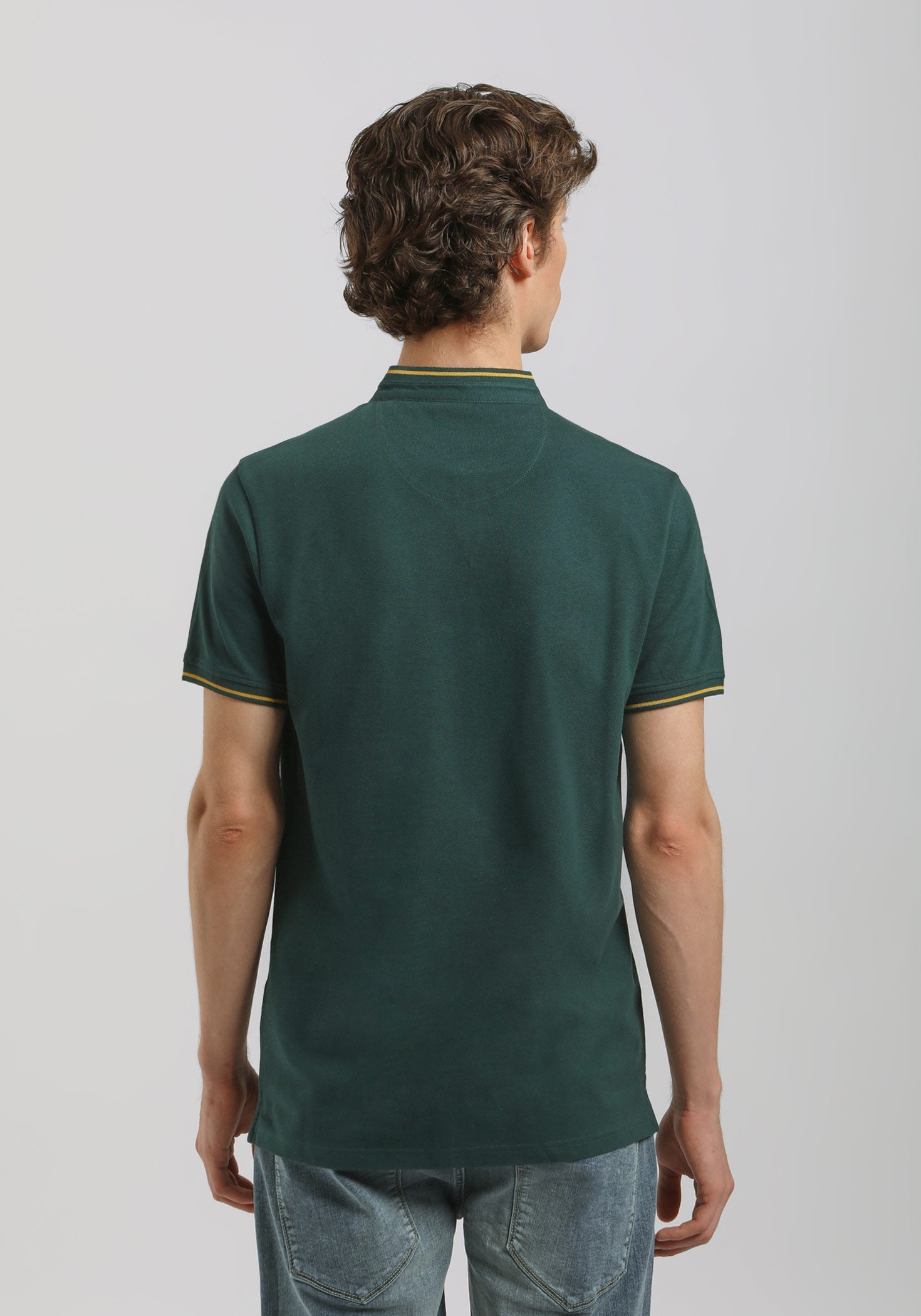 Polo coreana 100% cotone|Colore:Petrolio