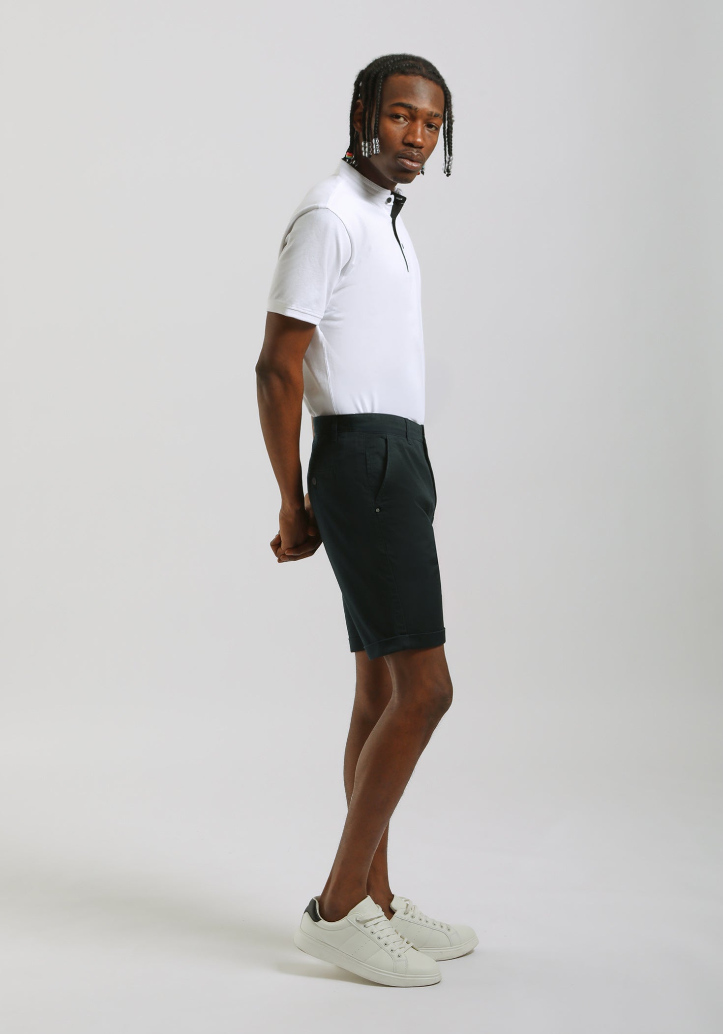 Bermuda chino in cotone|Colore:Blue