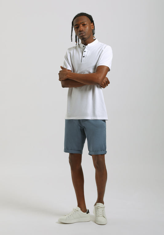 Bermuda cinque tasche in cotone|Colore:Ciano