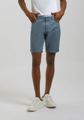 Bermuda cinque tasche in cotone|Colore:Ciano