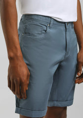 Bermuda cinque tasche in cotone|Colore:Ciano