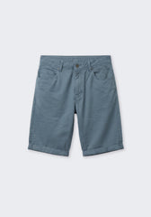 Bermuda cinque tasche in cotone|Colore:Ciano