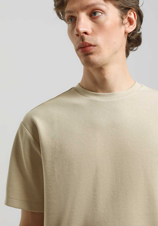 T-shirt strutturata|Colore:Sabbia