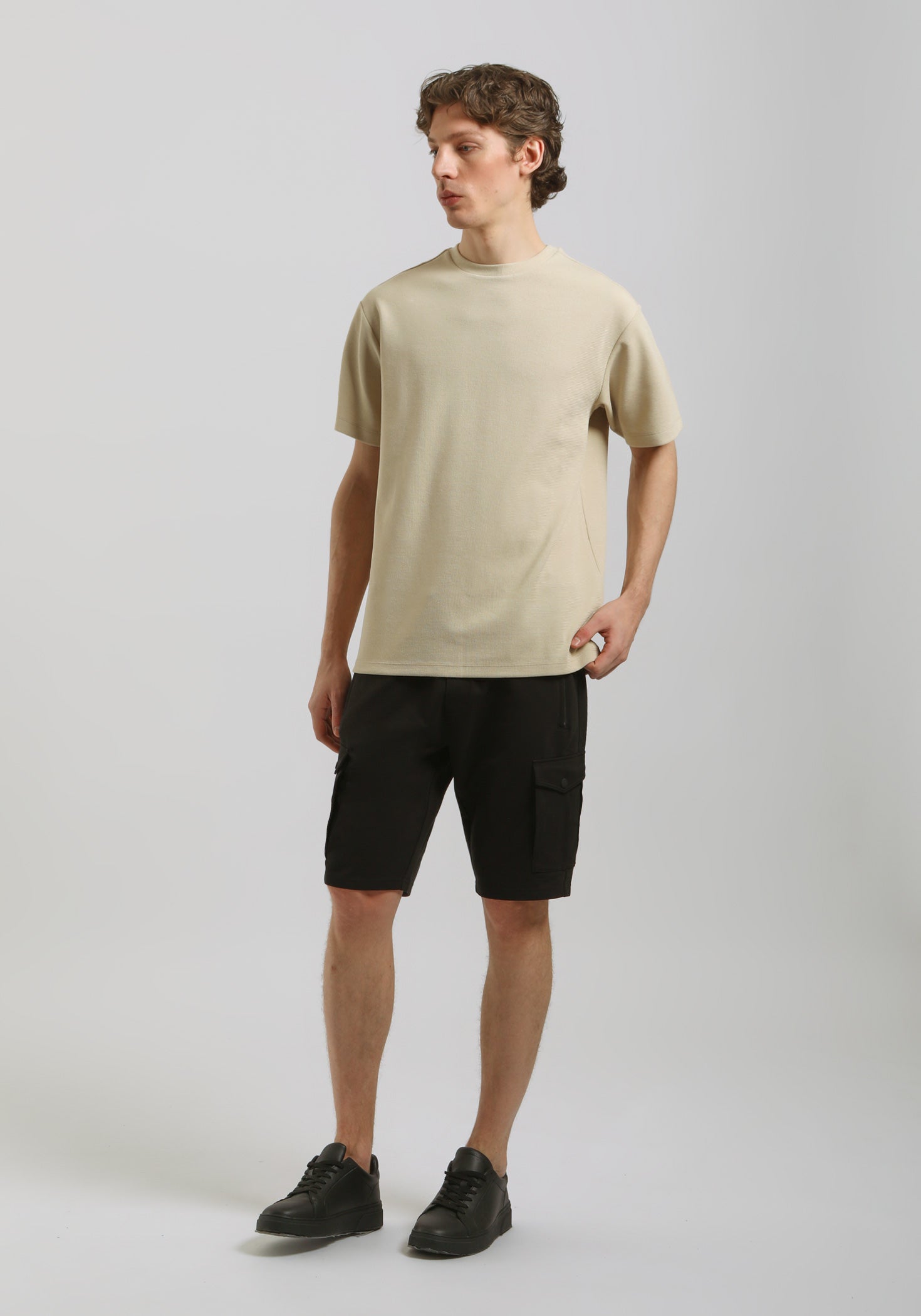 T-shirt strutturata|Colore:Sabbia