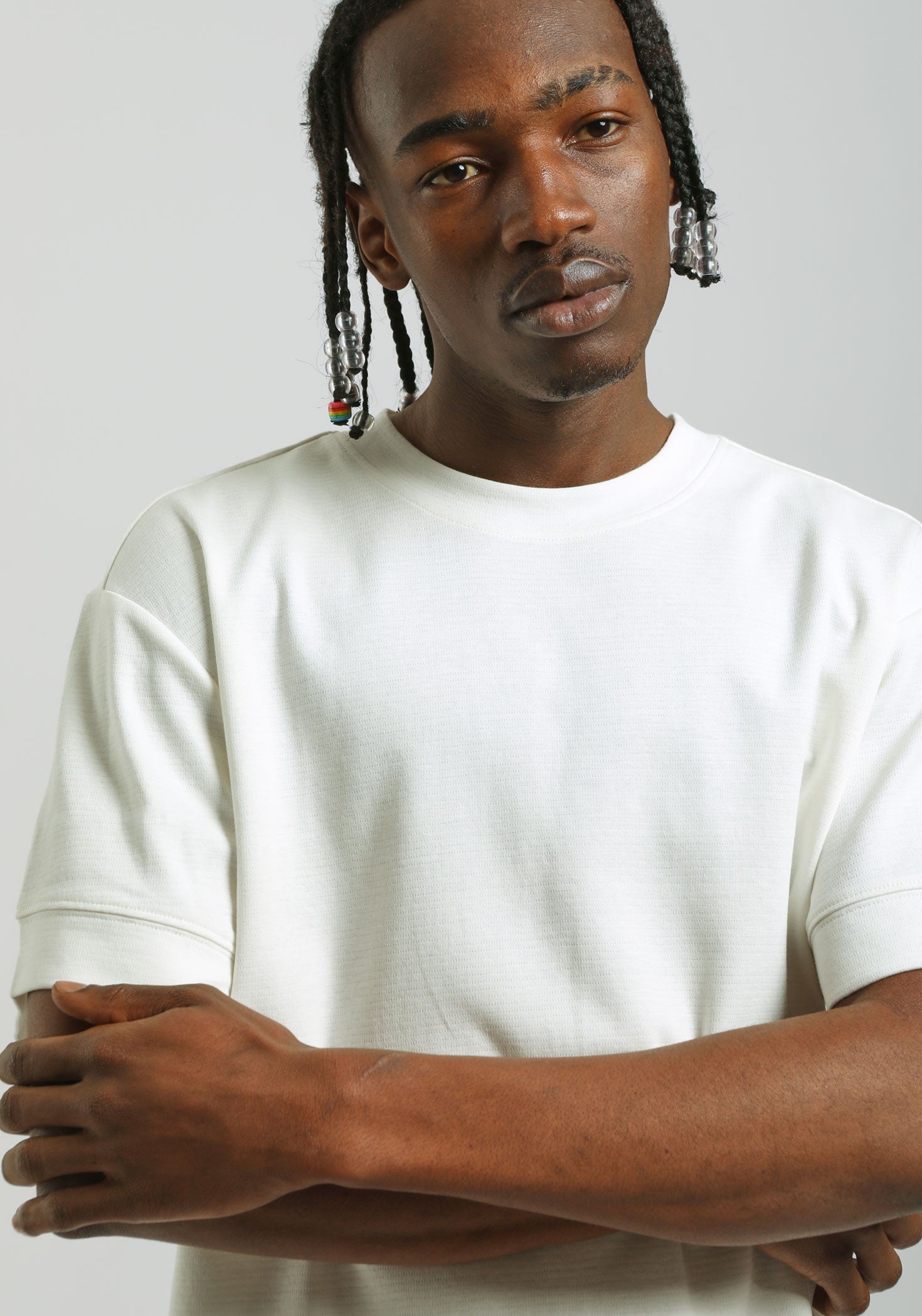 T-shirt in cotone|Colore:Off white
