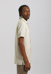 Camicia mezza manica misto cotone|Colore:Beige