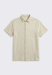 Camicia mezza manica misto cotone|Colore:Beige