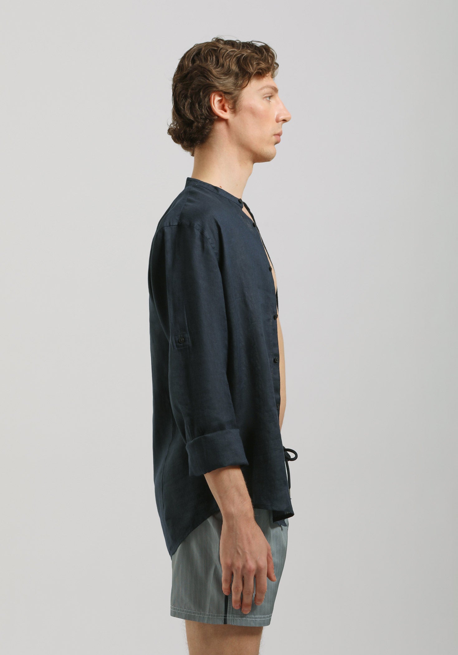 Costume a righe|Colore:Denim