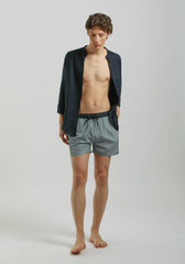 Costume a righe|Colore:Denim