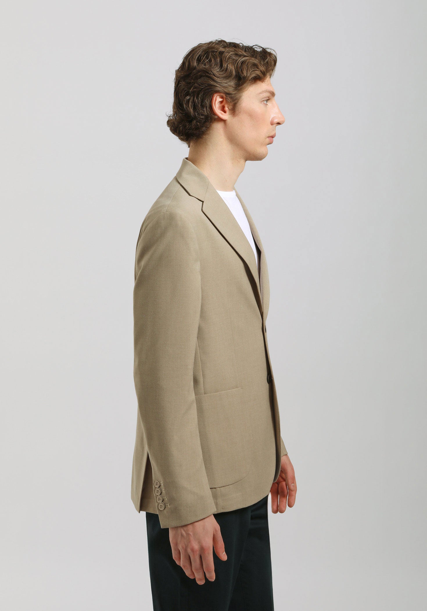 Giacca tinta unita|Colore:Beige