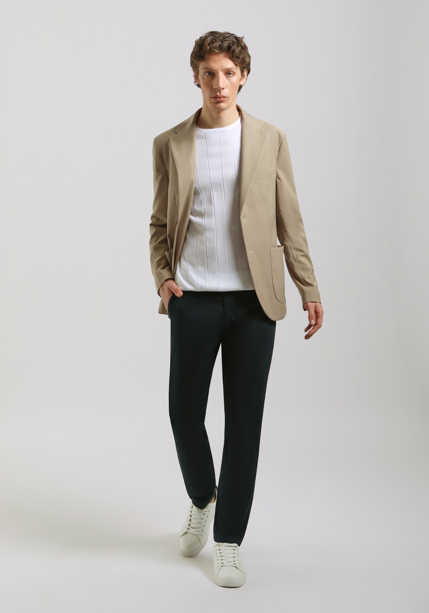 Giacca tinta unita|Colore:Beige