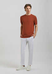 T-shirt in maglia forata|Colore:Rame