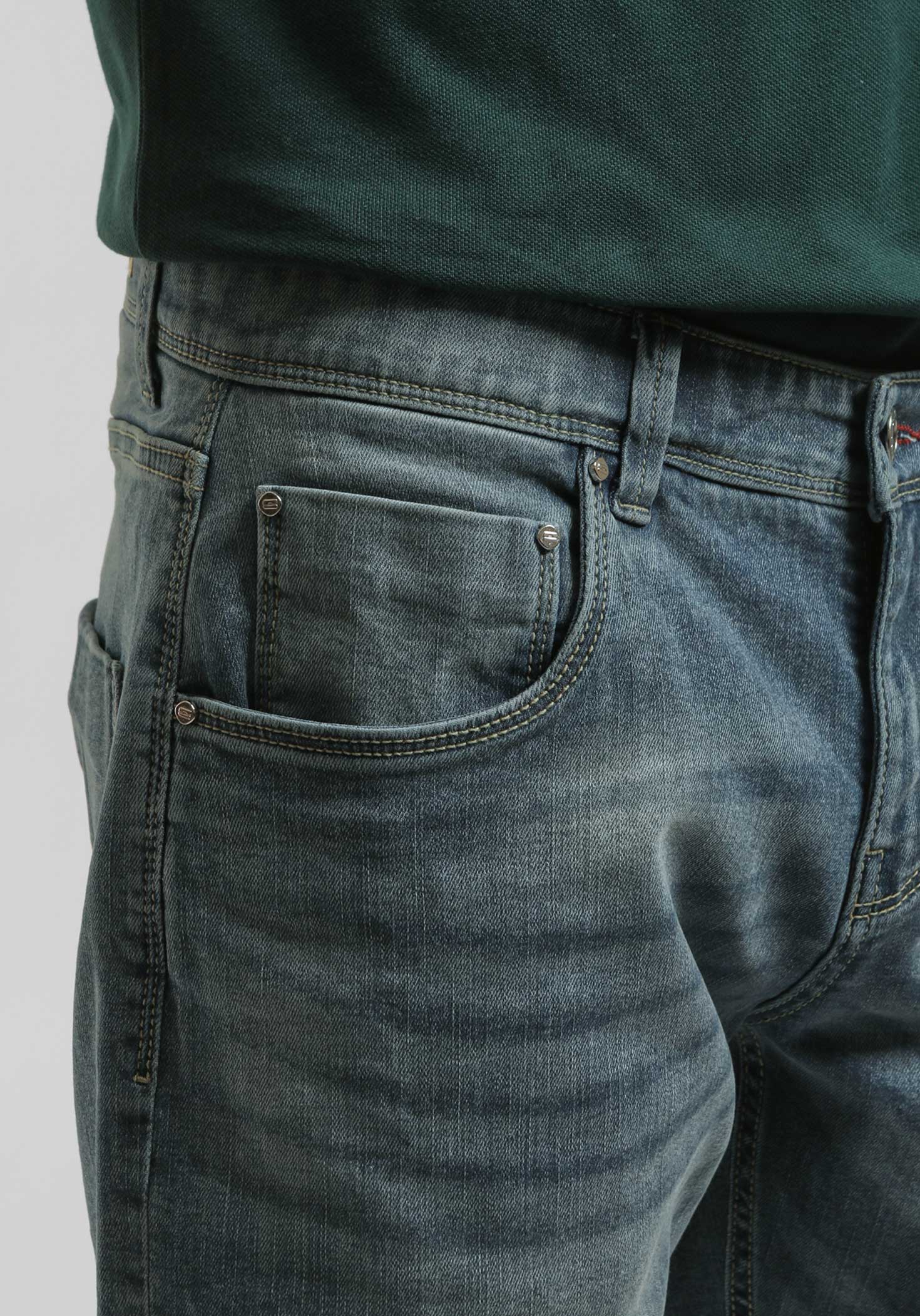 Bermuda di jeans slim fit|Colore:Jeans