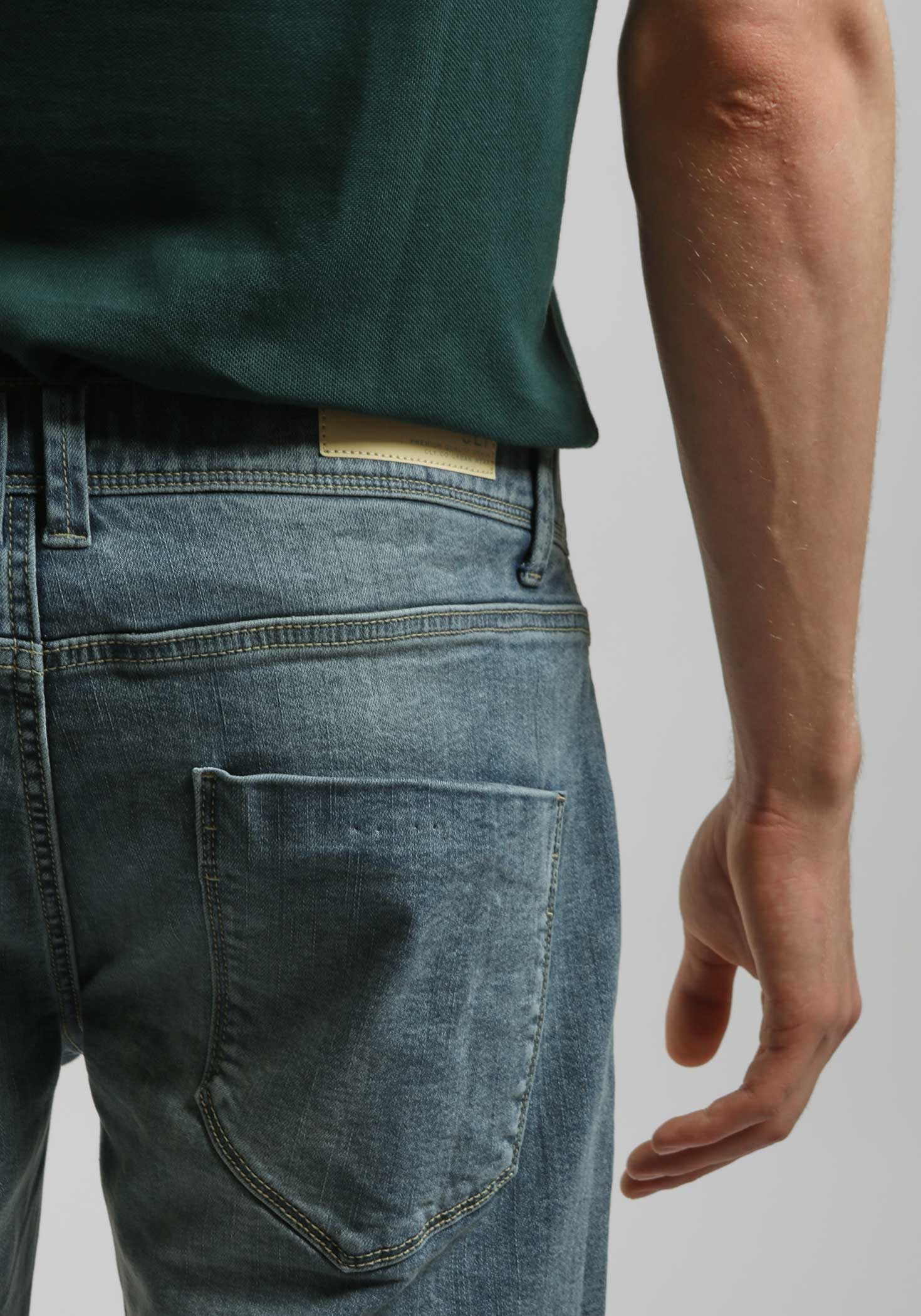 Bermuda di jeans slim fit|Colore:Jeans
