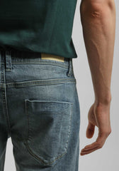 Bermuda di jeans slim fit|Colore:Jeans