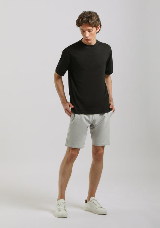 Bermuda in felpa|Colore:Grigio chiaro melange