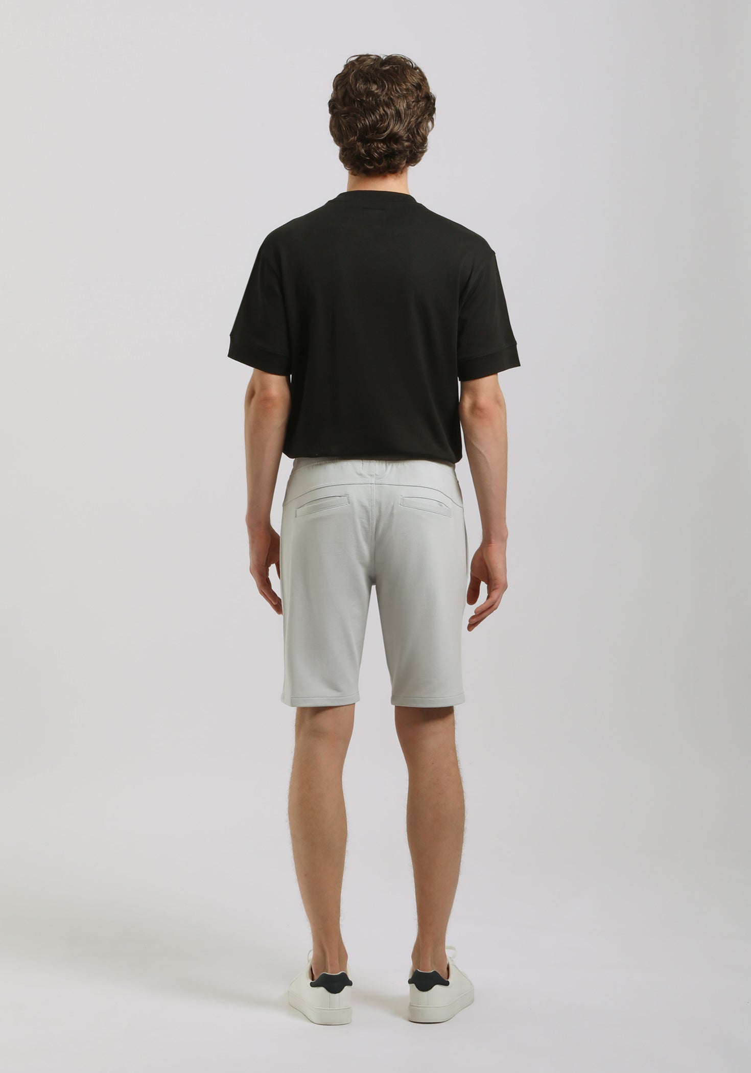 Bermuda in felpa|Colore:Grigio chiaro melange