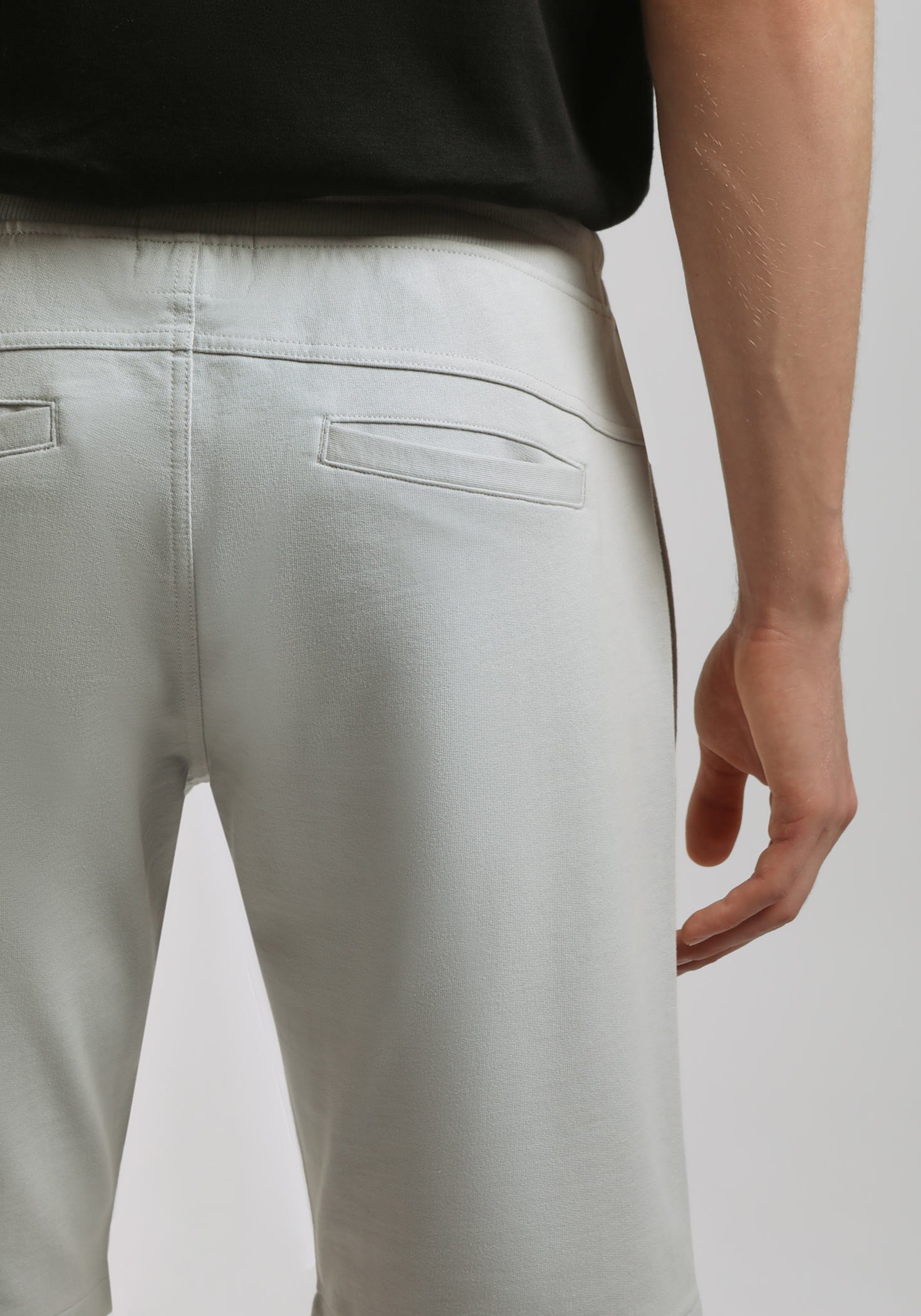 Bermuda in felpa|Colore:Grigio chiaro melange
