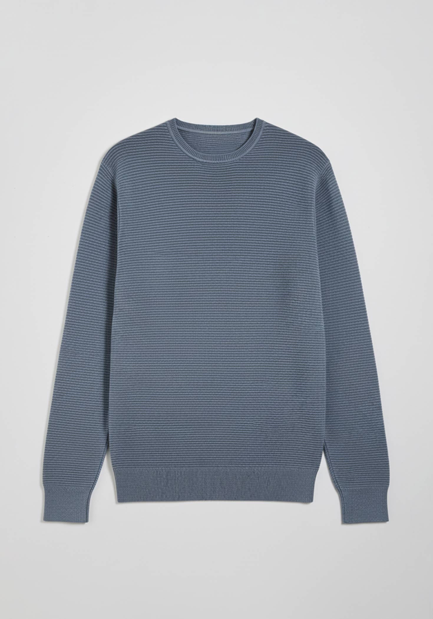 Maglia girocollo 100% cotone|Colore:Denim
