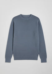 Maglia girocollo 100% cotone|Colore:Denim