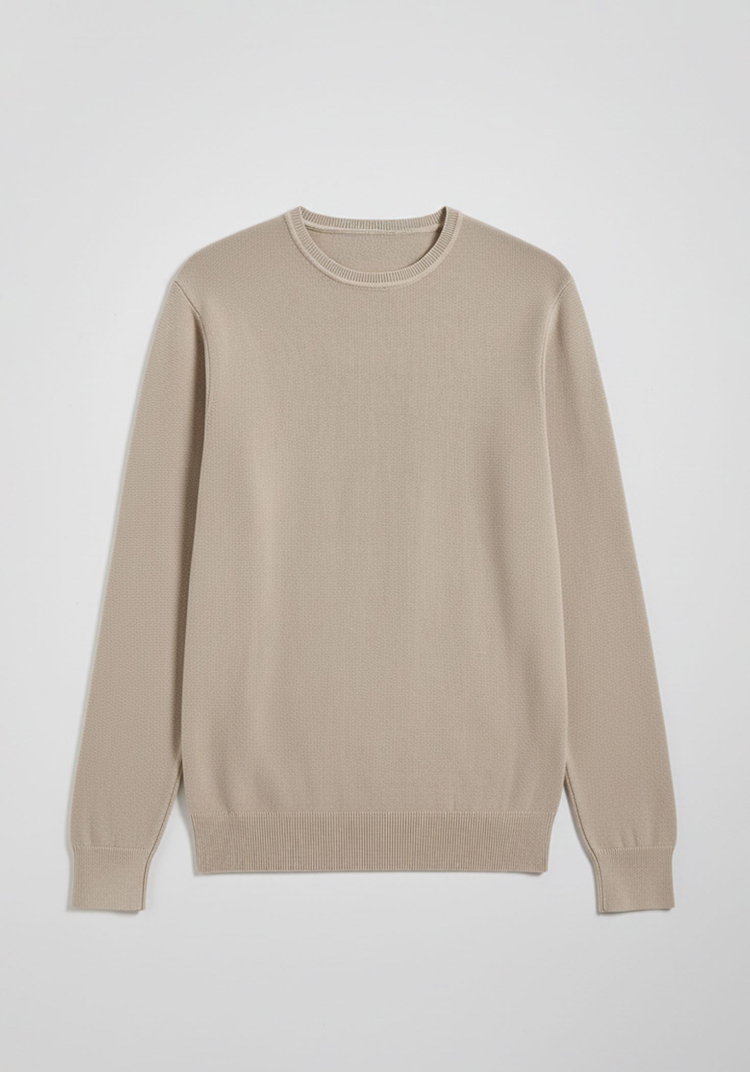Maglia girocollo 100% cotone|Colore:Sabbia