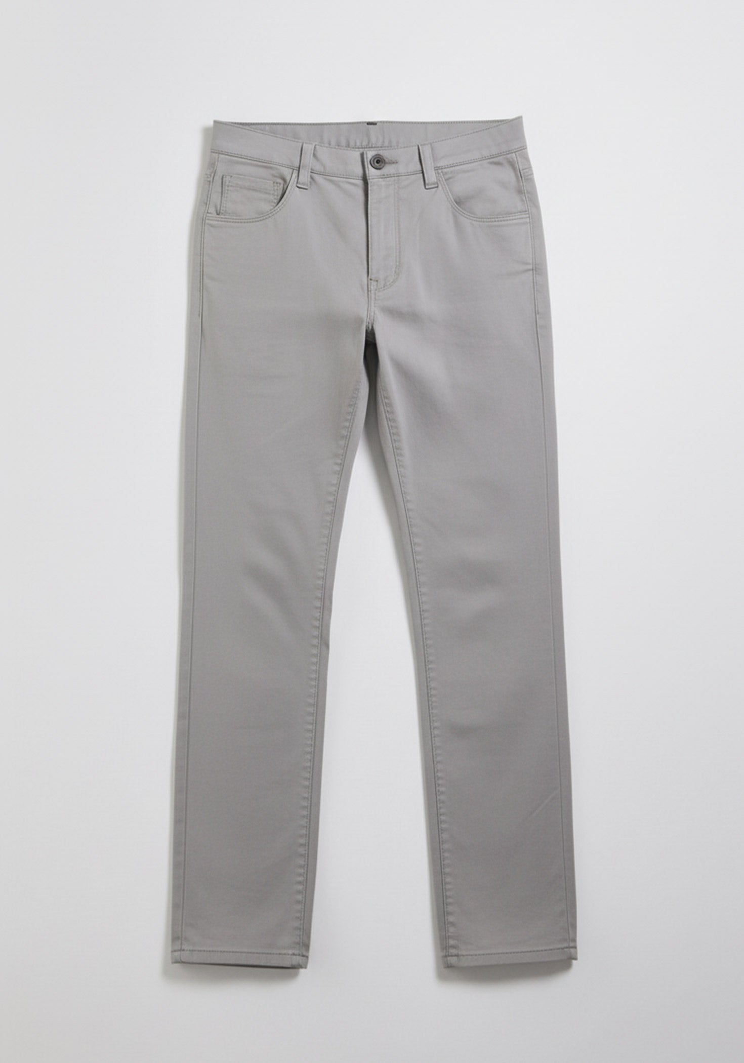 Pantaloni cinque tasche in cotone|Colore:Grigio chiaro