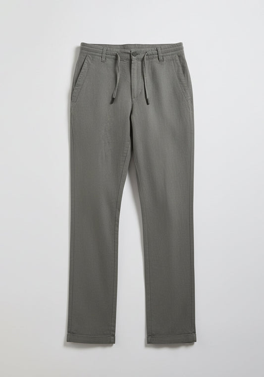 Pantaloni misto lino|Colore:Grigio