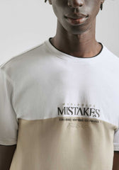 T-shirt colorblock|Colore:Beige