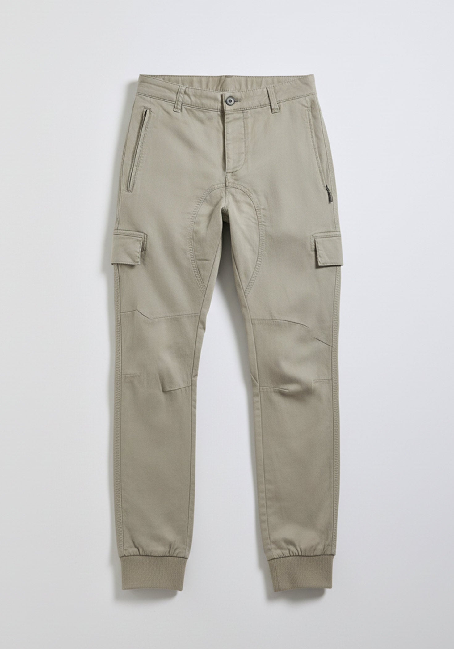 Pantaloni cargo con elastici alle caviglie|Colore:Safari