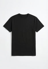 T-shirt basic 100% cotone|Colore:Nero