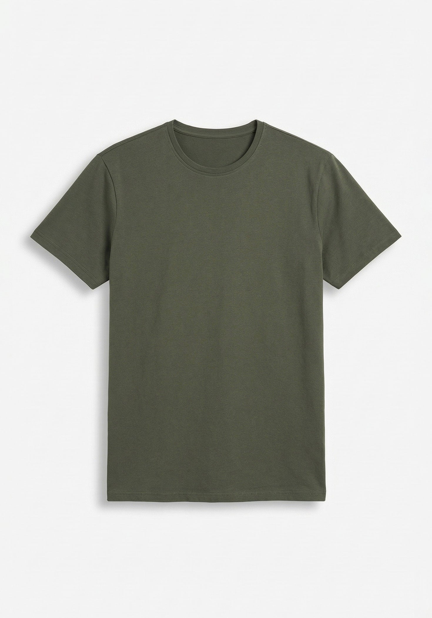 T-shirt basic 100% cotone|Colore:Verde bosco
