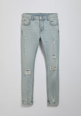 Jeans skinny fit con strappi|Colore:Jeans